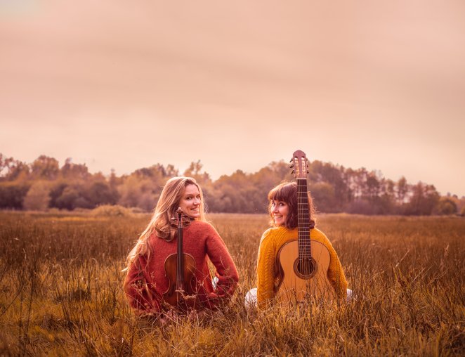 Duo Elles Viool band receptie ceremonie gitaar klassiek