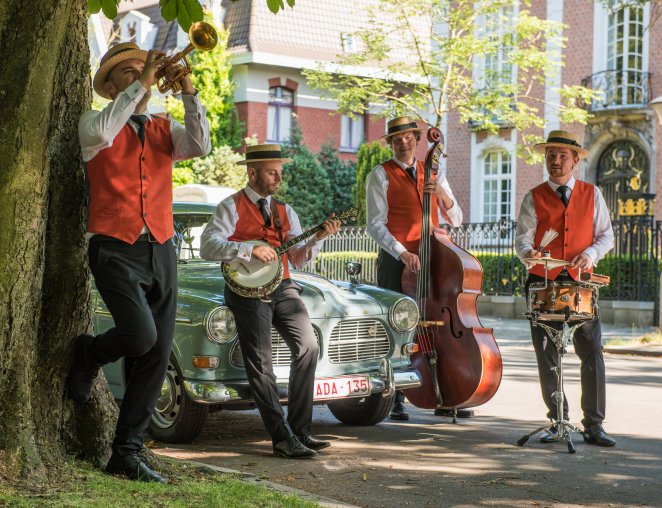 The Almost Swinging Jazz Band jazz trio quartet swing bluess muziek hofnar receptie band